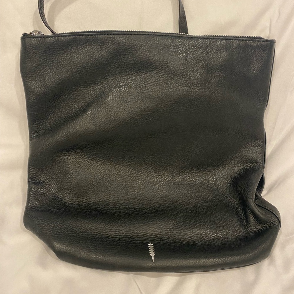 Thacker Designer Black Leather Women's Backpack Purse